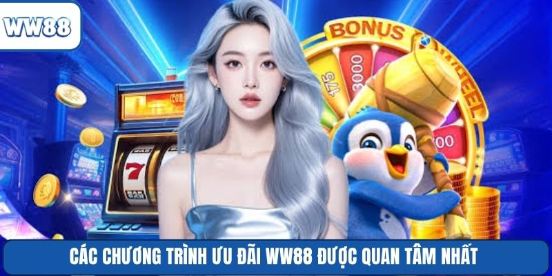 Các chương trình ưu đãi WW88 được quan tâm nhất 